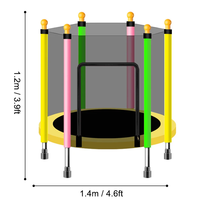 

1.4m Kids Bouncer Baby Jumper Indoor Trampoline Baby Children Bouncers With Guardrail Fitness Adult Trampoline Kid Jumpers
