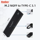 KingSpec алюминиевый корпус SSD M2  NGFF к USB3.0 M.2, Твердотельный накопитель NGFF, адаптер для жесткого диска, поддержка 224222602280