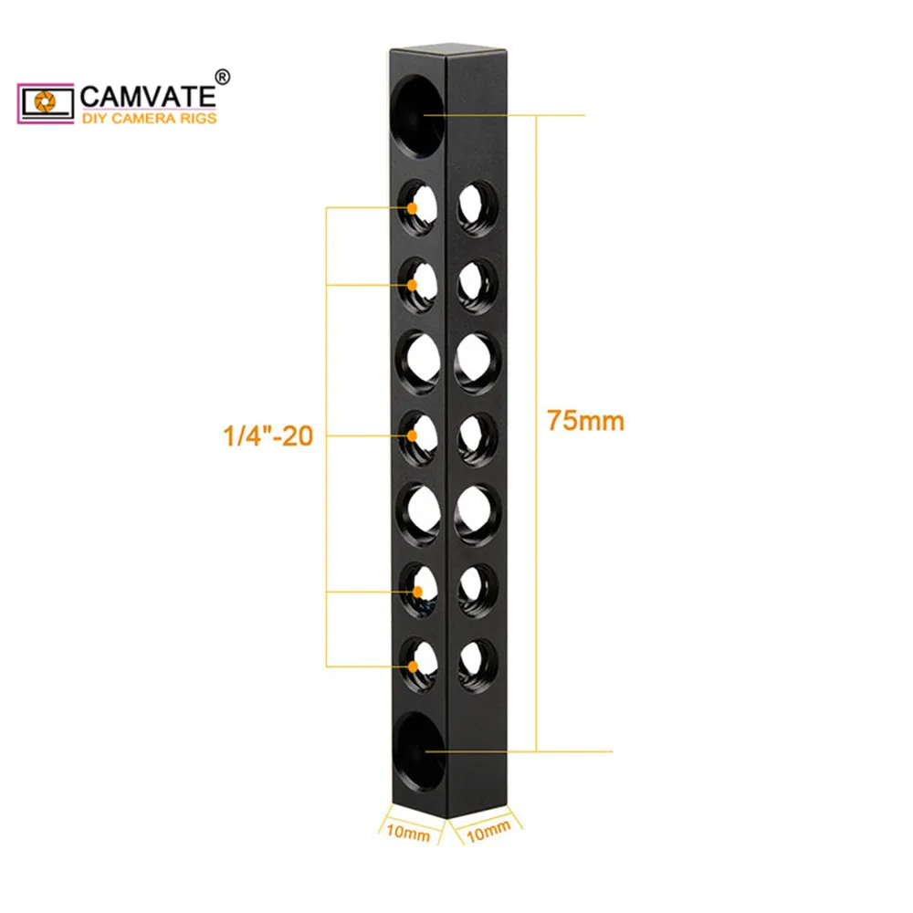 Прохладный брусок для сыра CAMVATE из алюминиевого сплава с отверстиями винтов 1/4