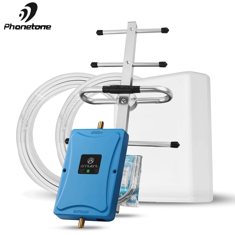 For US/CA 3G 4G LTE 700MHz Band 13 Cell Phone Signal Booster 70dB Home Cellular Repeater Amplifier & Panel +Yagi Antenna