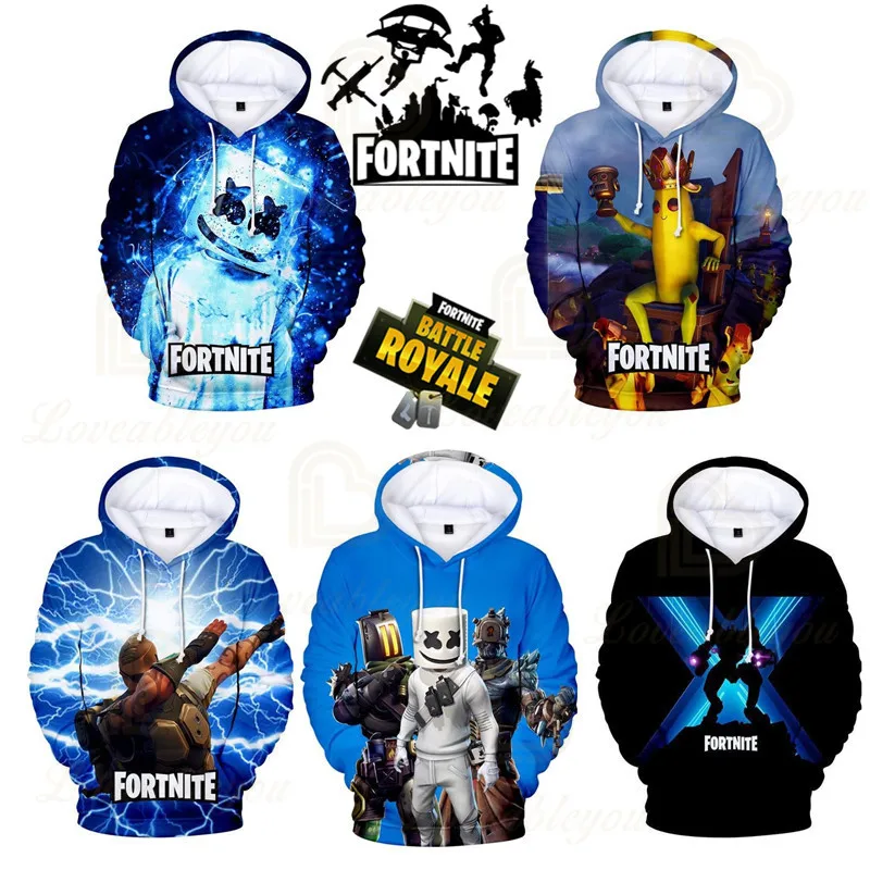 

Victory Royale Hoodie Fortnite Sweatshirt Children's Game 3D Hoodie Baby Clothing Sweatshirts Women Kids Hero Boys Girls Tops