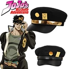 Оптовая продажа, 10 шт., головной убор для косплея Невероятные приключения Джоджо, Kujo Jotaro, стиль унисекс, значок, шапка, реквизит