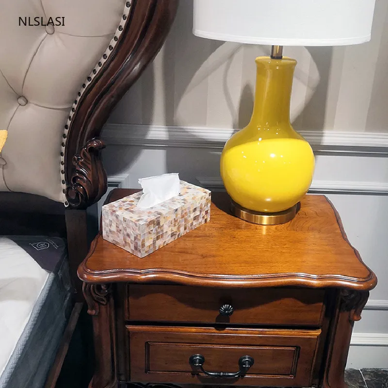 

New Rectangular Color Shells Resin Tissue Box Home Kitchen Office Car Decor Cover Napkin Holder Paper Towel Dispenser Container