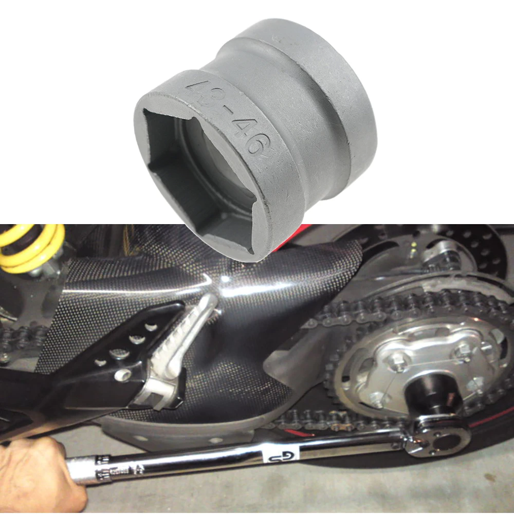

43MM 46MM Clutch Lock Nut Sleeve Socket 1/2" Interface Double-Head Hexagon Wrench For YAMAHA CYGNUS (NCX125) Motorcycle Tool