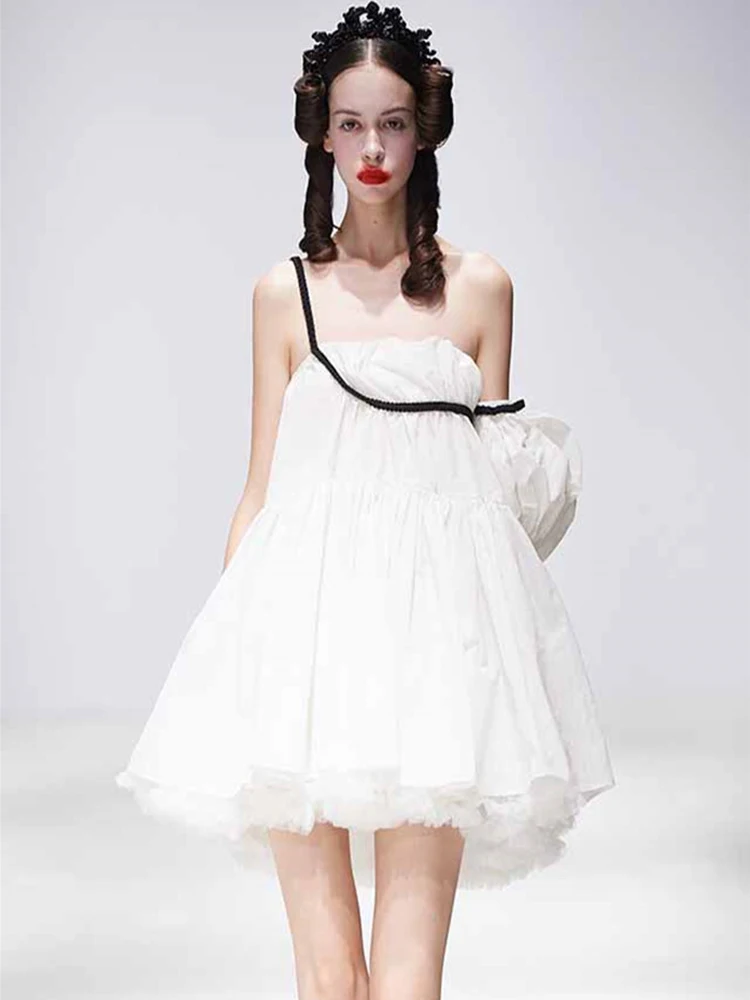 

French tight women's summer one-shoulder tube top sexy dress 2020 ladies summer irregular fashion personality Chiaki Bing dress