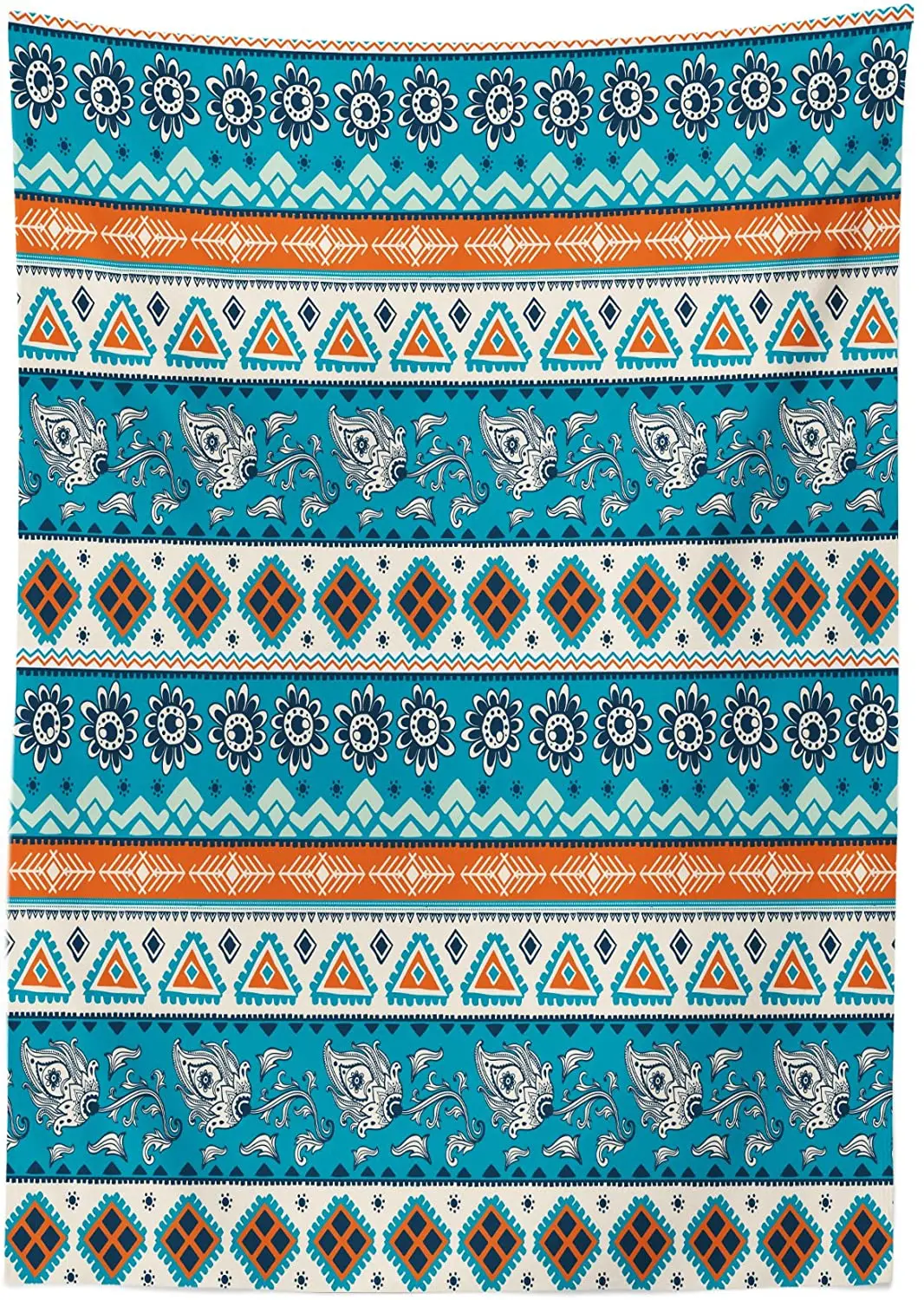 Чехлы на стол с принтом персидских тюльпанов цветов весенний сезон богемное