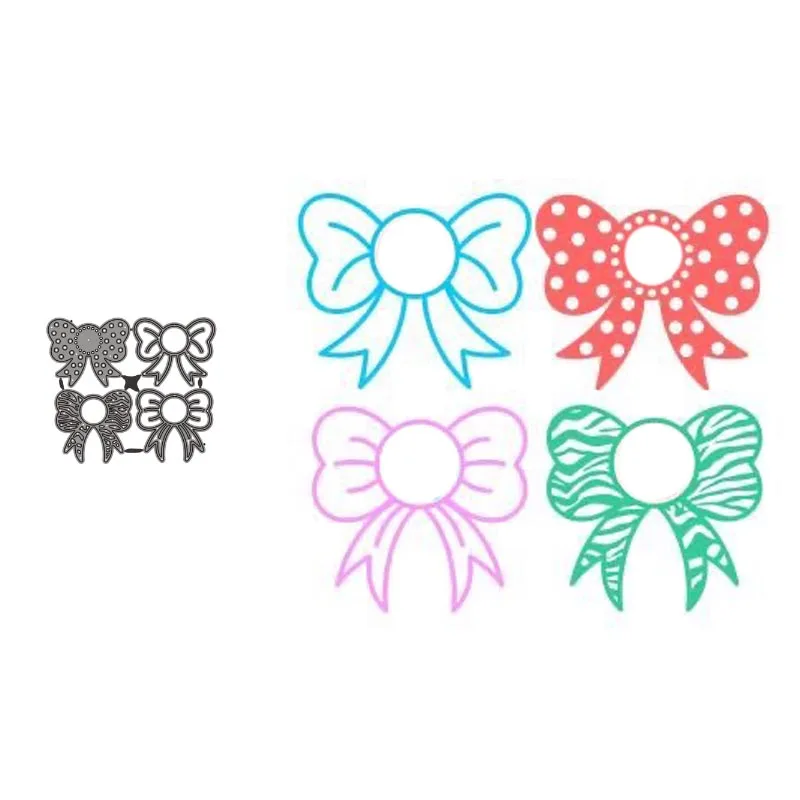 

Metal Cutting Dies Bow Stencil Template For DIY Scrapbooking Embossing Paper Cards Album Making Decorative Craft Dies Cut