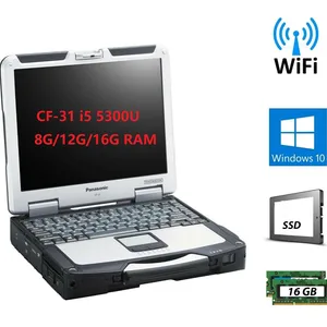 used fully rugged laptop panasonic toughbook cf 31 mk5 i5 5300u 2 30ghz 8gb 16gb ram ssd touch screen 4g lte backlit win10 pro free global shipping