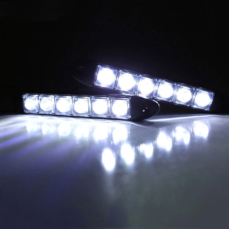 

2PCS Car DRL Daytime Running Driving 6LED Lamp Steering Turn Signal Light