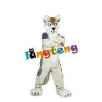 889 funny grey fox dog husky business mascots holiday costume for adults