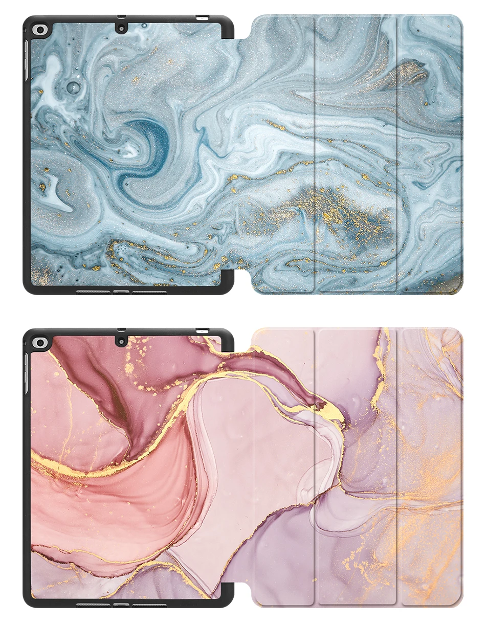 Чехол MTT marble для iPad 9,7 дюймов, мягкая задняя панель из ТПУ+ откидная подставка из искусственной кожи, умный чехол для iPad Air 1 2, чехол для планшета, Fundas
