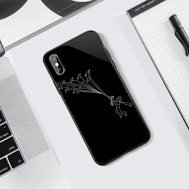 

Lovely The Little Prince mobile funny Phone Case Tempered glass For iphone 5C 6 6S 7 8 plus X XS XR 11 PRO MAX