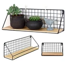 Органайзер на кухню стену полку, подвесной, из дерева и железа