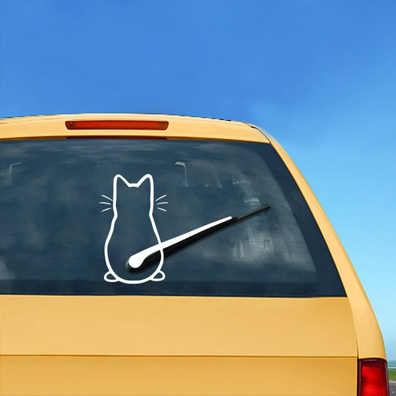 Car Stickers Cat Pattern Decals Rear Windshield Vinyl Film Universal Accessories | Автомобили и мотоциклы