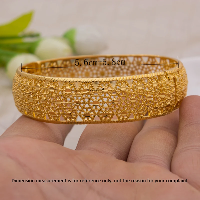 24K ширина женские винтажные браслеты Античное золото Длинный браслет и ювелирные