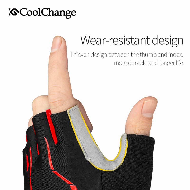 Coolchange велосипедные велосипед половина пальца перчатки ударопрочные дышащие
