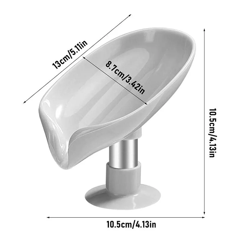 Ящик для мыла мыльница в форме листа поднос вертикальная присоска лоток хранения
