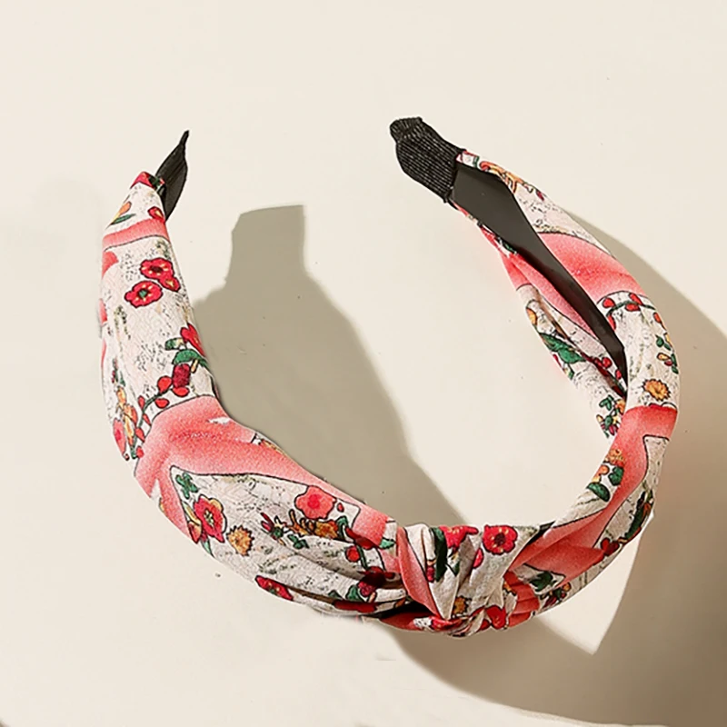 

Wide Female Knot Headbands Simple Floral Candy Color Cloth Hairbands For Girls Hair Hoop Women Adult Hair Accessories 2022