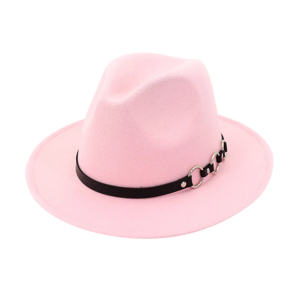 Шляпа в стиле джаз для мужчин и женщин Панама с широкими полями однотонная