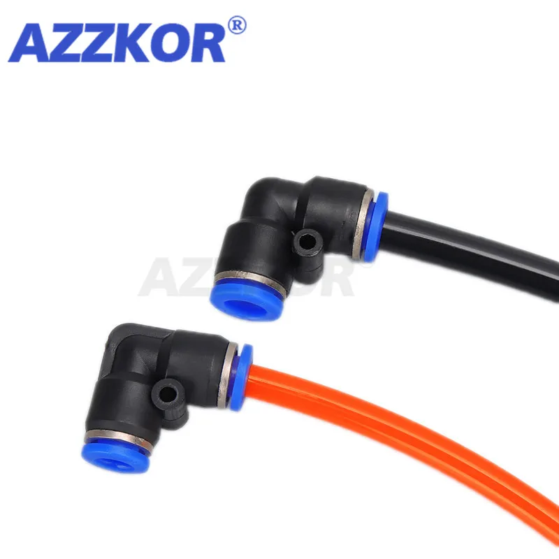 PV L-образный коленчатый пневматический соединитель для шланга быстроразъемный