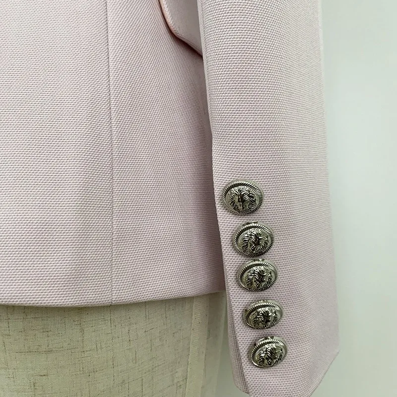

Autumn and winter women's high-quality slim-fit ladies blazer 2020 new metal double breasted ladies jacket suit office women