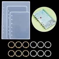 diy notebook cover silicone mould for diy crystal epoxy resin molds transparent book creative gift resin casting molds