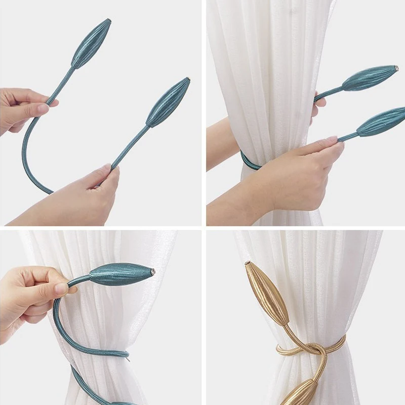 Деформация занавес Пряжка зажимы подхваты плюшевый сплав Висячие ремни веревки