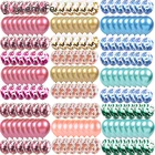 Воздушные шары металлические шары, хромированные шары с конфетти, 12 дюймов, украшение для дня рождения, бейби Шауэр, для взрослых, свадьбы