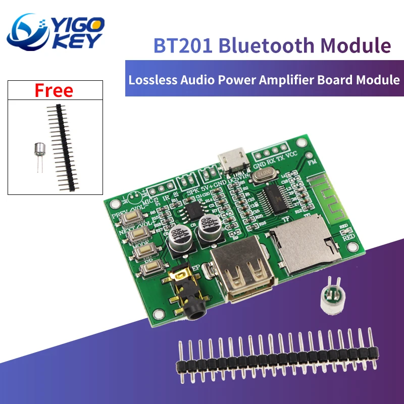 BT201 двухрежимный 5 0 Bluetooth плата усилителя мощности без потерь модуль прозрачная