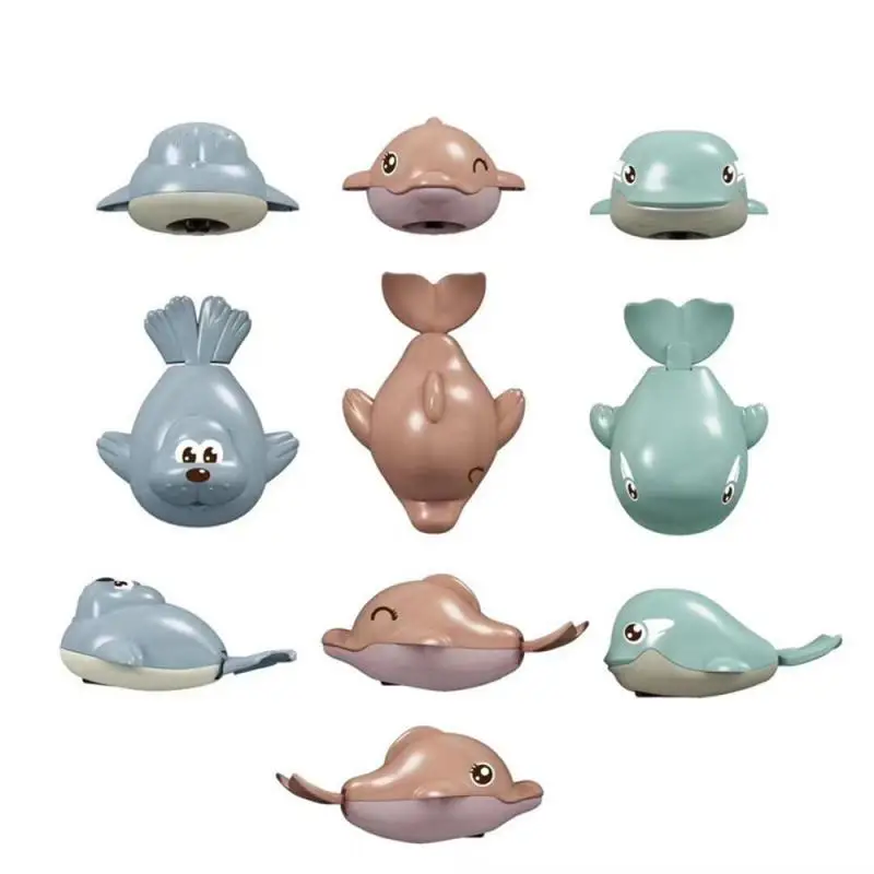 

Cartoon Dolphin Clockwork Toy Baby Playing In Water Children Bathing Little Animal Bath Toy Summer Water Fun Game Kids Toy Gift