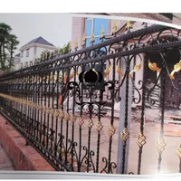 Hench 100% handmade forged custom designs ornate wrought iron fence gates  hot selling in Australia United States