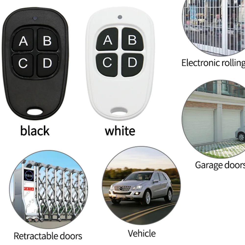 Garage Door Remote Control 433MHz 4 Keys Copy Universal Remote Control Cloning electric gate Remote Controller Duplicator Key