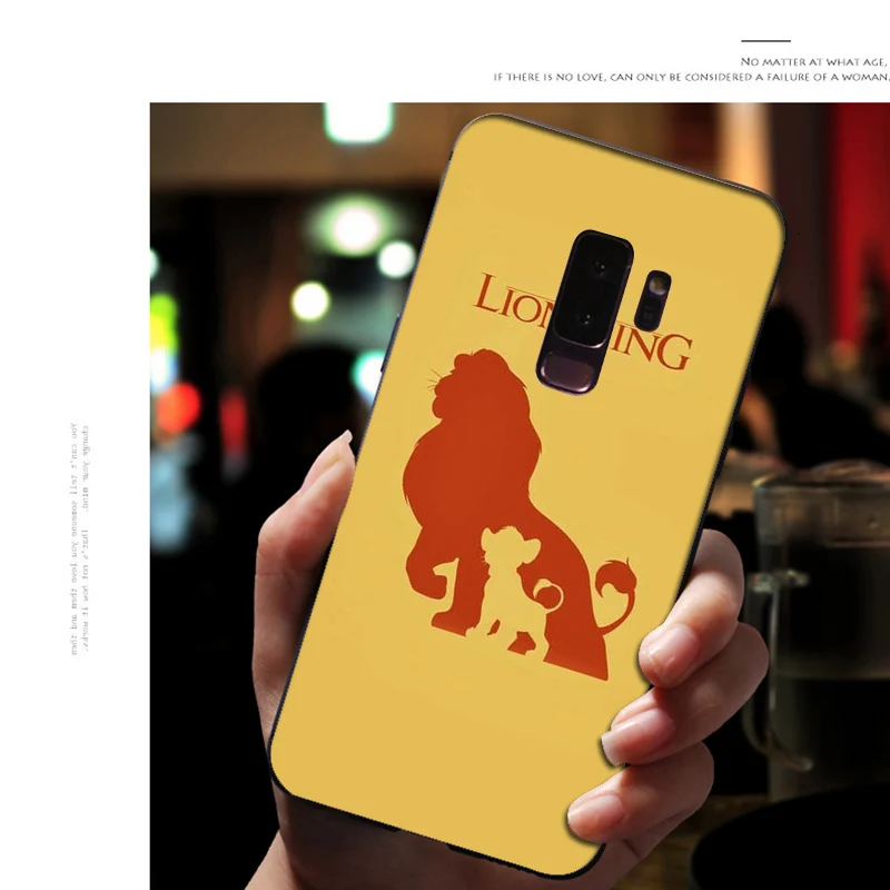 Мягкий силиконовый чехол для телефона samsung Galaxy S10 E S9 S8 Plus S6 S7 Edge S10e, черный чехол из ТПУ с рисунком «Король льва свинья»