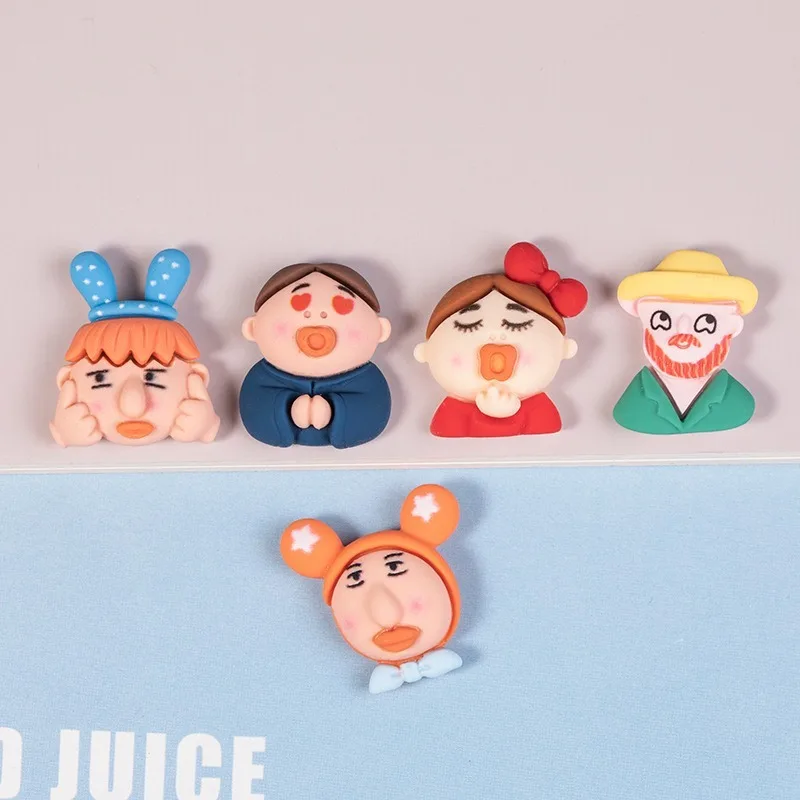10 шт. забавные Подвески в виде странного дяди из смолы серьги брелок ожерелье
