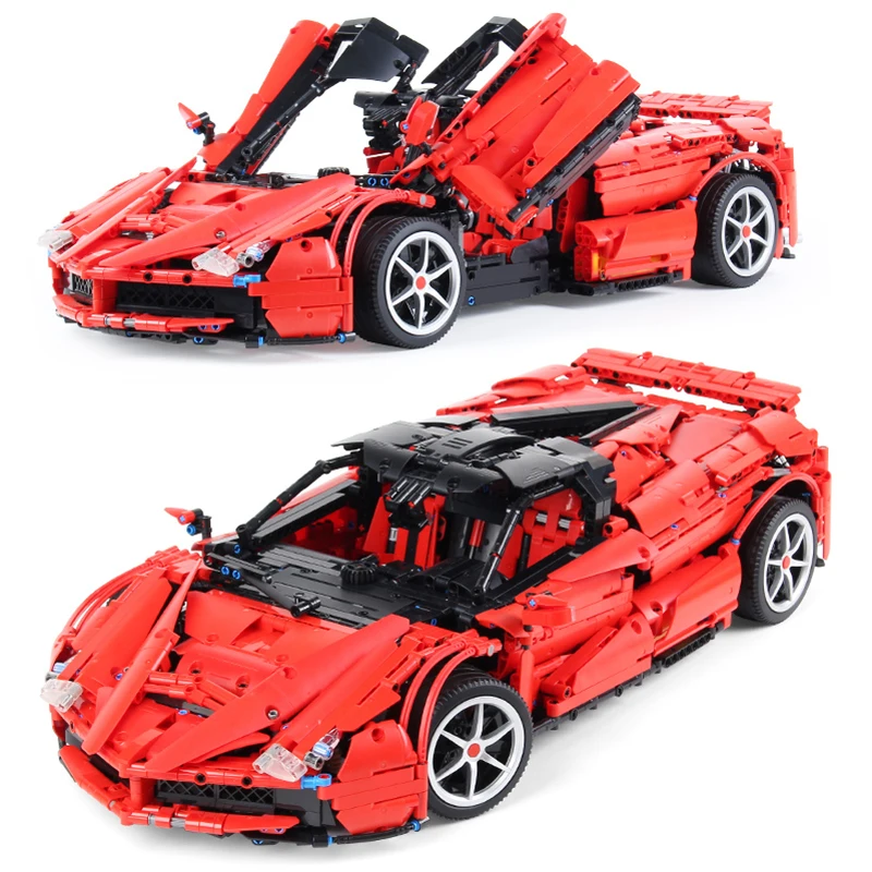 

MOC высокотехнологичные наборы моделей спортивных гоночных автомобилей Super LaFerraried, строительные блоки, кирпичи, детские развивающие игрушки ...