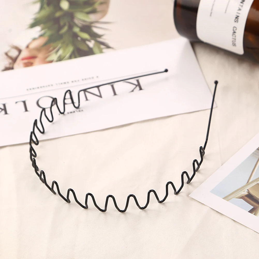 

1pc Fashion Unisex Wavy Hair Band Mens Women Hair Head Hoop Bands Accessories Sports Headband Styling Tool