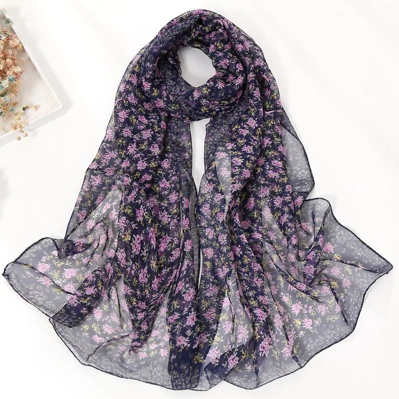 

Fashion Women Scarf Thin versatile scarves Printing Soft Long Wrap Scarf Ladies Chiffon Shawl Accessories