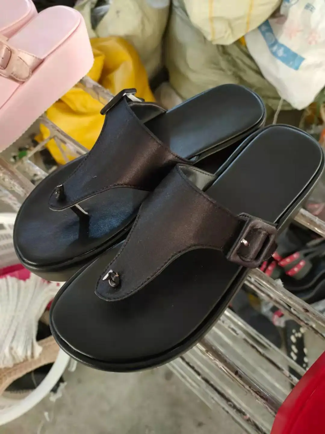 

2021 new Summer Europe America beach muffin heel sandal women x5535