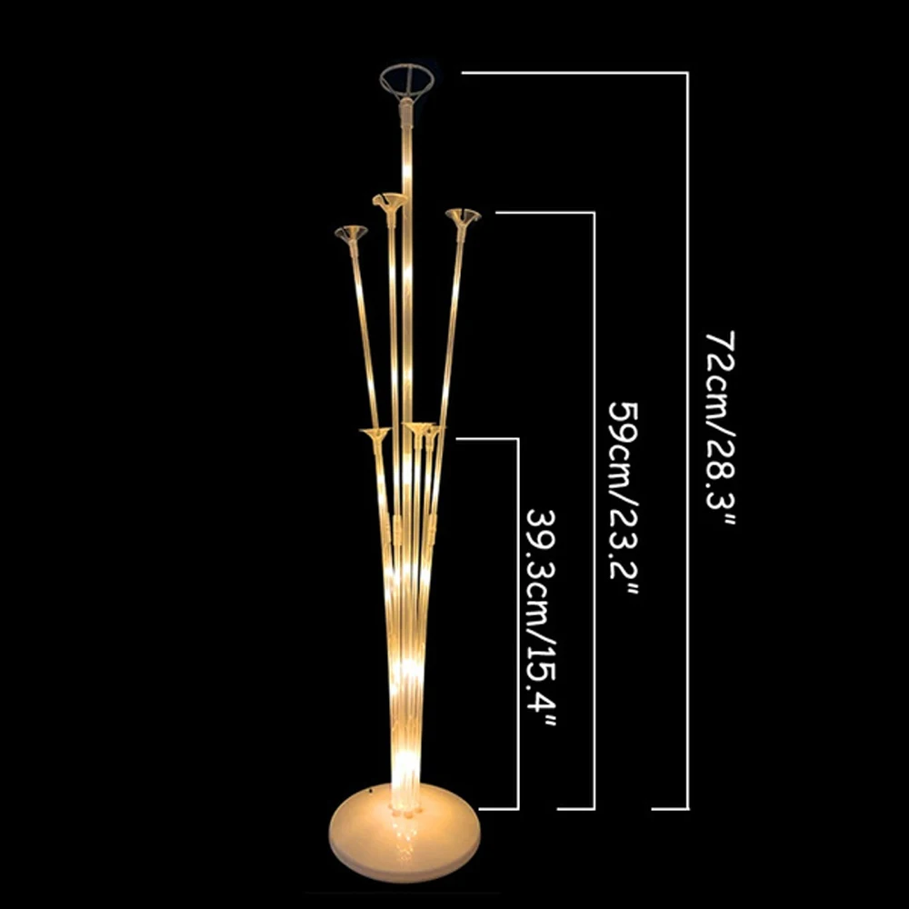 LED Balloon Stand Transparent Sturdy Family Bracket Outdoor Durable Splice | Дом и сад