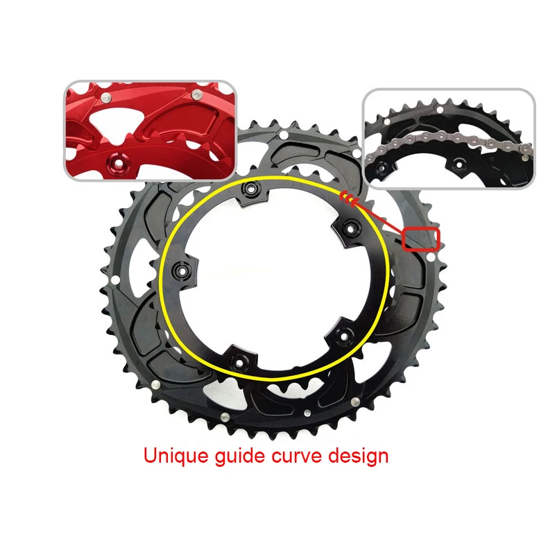 Snail 110 BCD двойная цепная цепь 2 слоя скорости овальная 50t 35T для Shimano Велоспорт дорожный складной велосипед Сверхлегкая зубная пластина