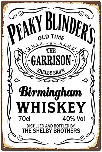 

Vintage Design Signs Metal Tin Sign Peaky Blinder's Wall Decor Home Pub Bar Art 12" x 8"(30x20cm)