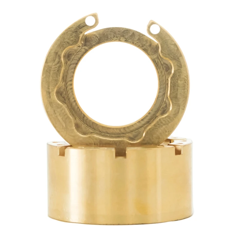 

U50F Alloy Beadlock Wheels Rims Hubs Counterweight Upgrades Brass Durable Accessories for RC TRX4 DIY Replacement Parts