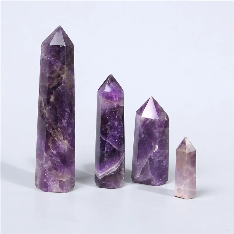 Фотобусины аметисты шестигранные бусины из натурального камня сырье шипы