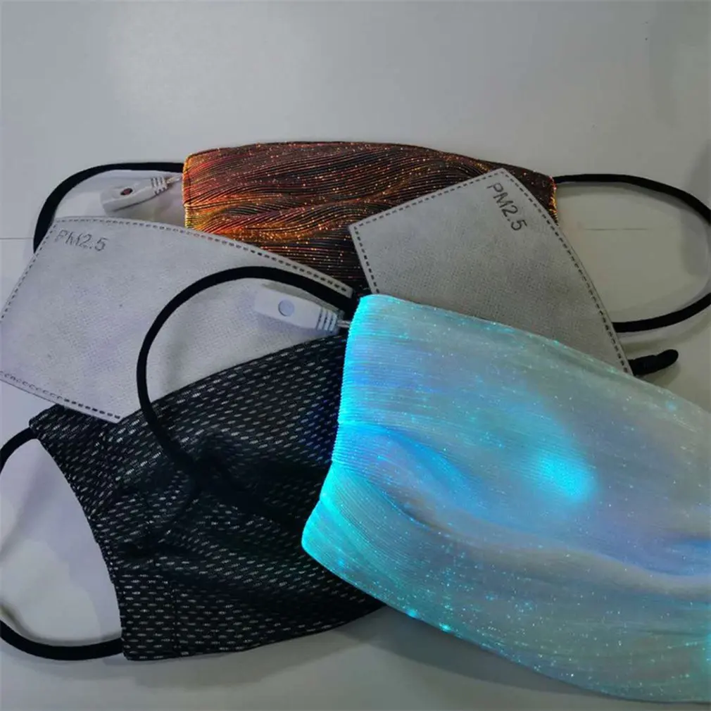 

Led Flashing Mask Luminous Light For Men Women Rave Mask Music Party Christmas Halloween Light Up Mask