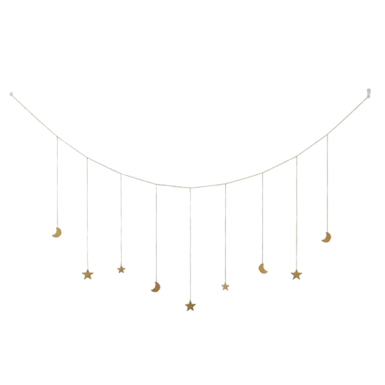 Висячая фотография деревянная гирлянда со звездами и цепочками украшение для