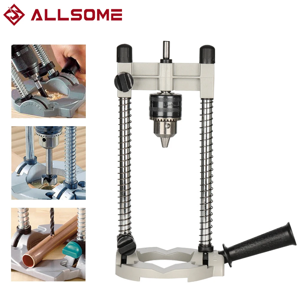 

ALLASOME 1.5-13mm Drill Guide Attachment Hand Drill Bracket 45-90° Angle Drill Guide DIY Tool Woodworking