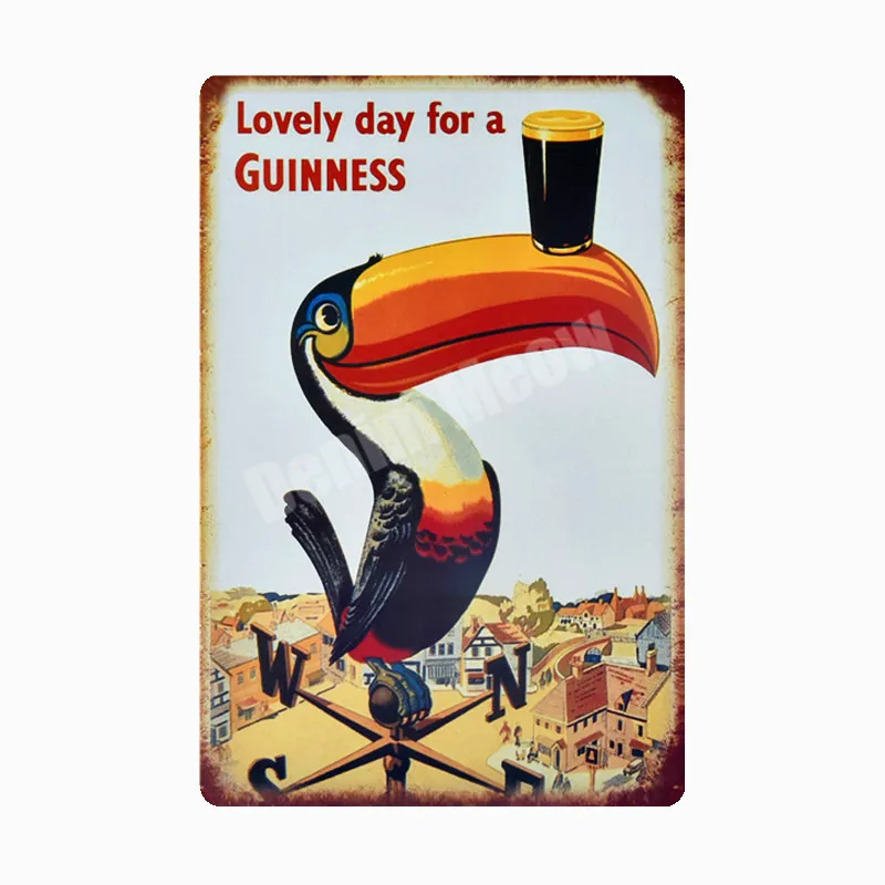 Guinness доска Винтаж Металл Олово Признаки Бар Паб декоративные тарелки водка наклейки на стену Corona железа плаката пива рекламная вывеска