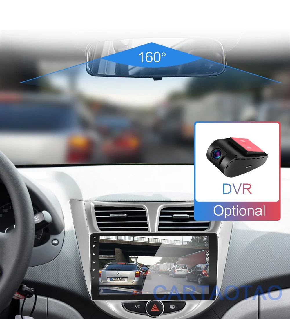 9 ''2 din Android 8,1 автомобильный dvd-плеер для современного Solaris accent Verna 2011- радио рекордер Gps wifi usb DAB+ аудио