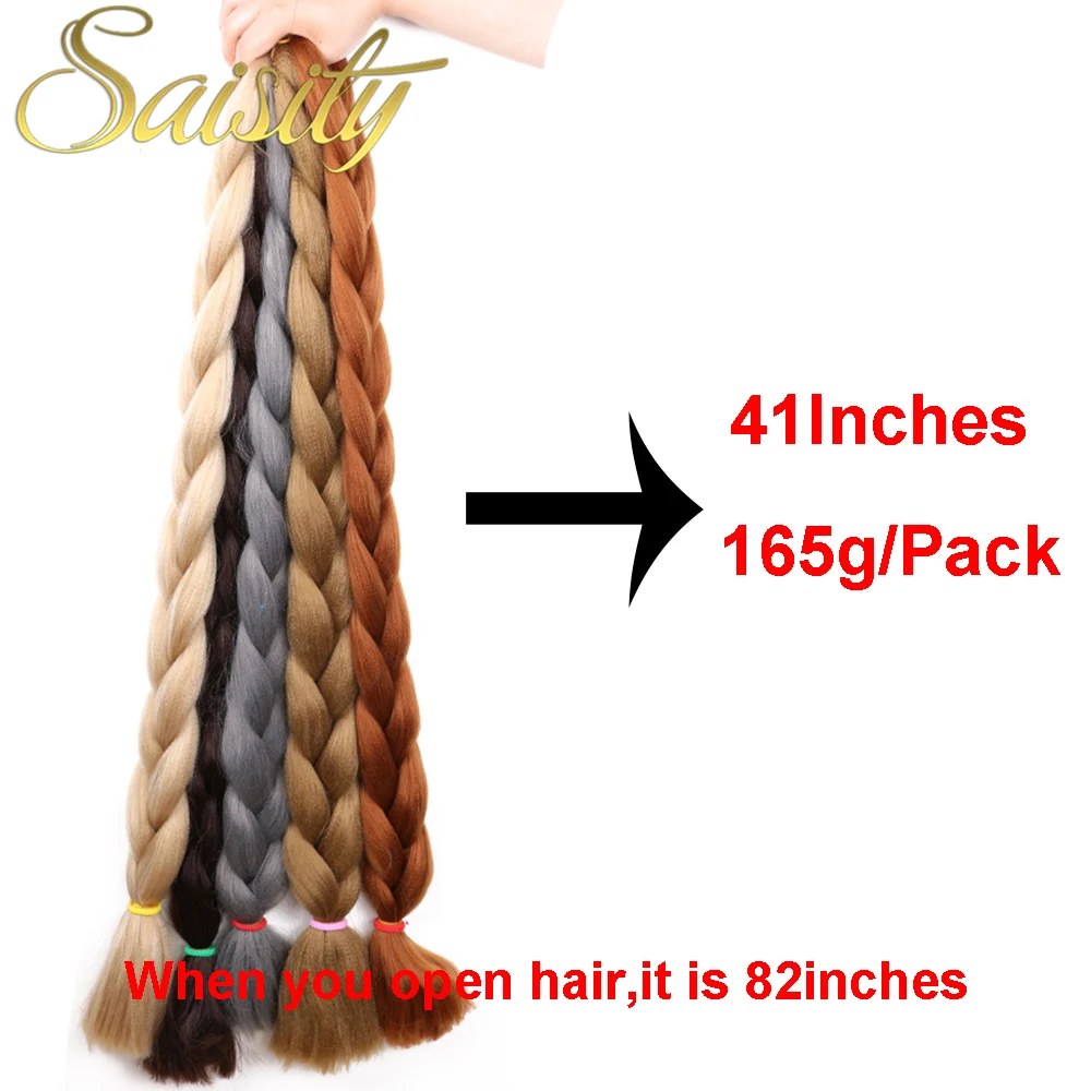 Saisity Синтетические длинные волосы для Плетения КОС нагревательные наращивания