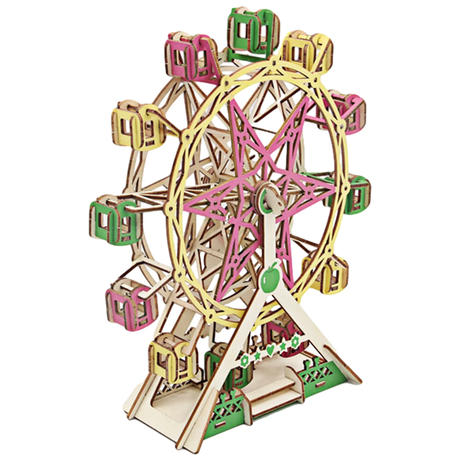 

3D DIY Educational Toys Wooden Jiasaw Puzzles Carousel Educational Toy For Kids 12-14 Children Best Gifts